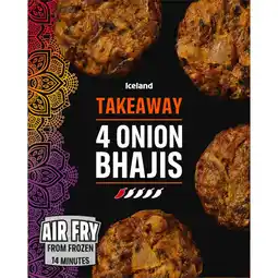 Iceland Iceland Takeaway Onion Bhajis 280g offer