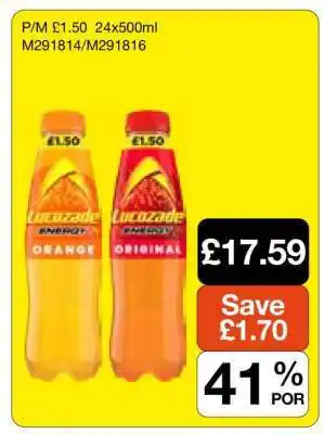 Makro Lucozade Energy Orange/Original offer