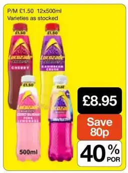 Makro Lucozade 12x500ml offer