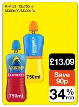 Makro LUCOZADE ENERGY offer