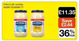 Makro Hellmann's Light & Real Mayonnaise offer