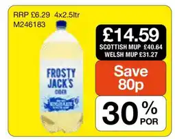 Makro Frosty Jack's Cider offer