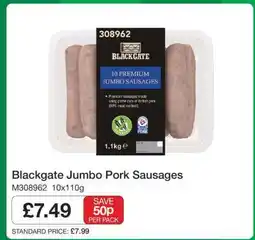 Makro Blackgate Jumbo Pork Sausages offer
