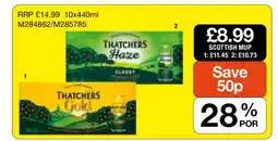 Makro Thatchers Cider offer