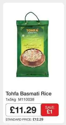 Makro TOHFA Basmati Rice offer