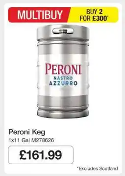 Makro Peroni Keg offer