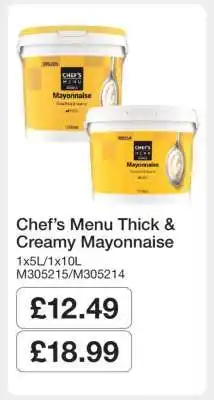 Makro Chef’s Menu Thick & Creamy Mayonnaise offer