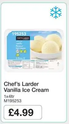 Makro Chef’s Larder Vanilla Ice Cream offer