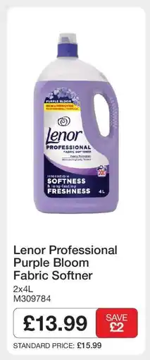 Makro Lenor Professional Purple Bloom Fabric Softner offer