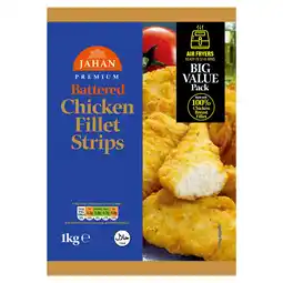 Iceland Jahan Premium Battered Chicken Fillet Strips 1kg offer