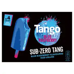 Iceland Tango Blue Raspberry Flavoured Iced Lollies 280g (4 x 70g) offer