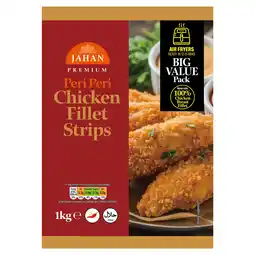 Iceland Jahan Premium Peri Peri Chicken Fillet Strips 1kg offer