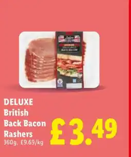 Lidl DELUXE British Back Bacon Rashers offer