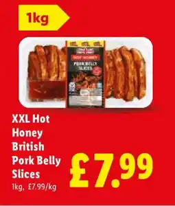 Lidl XXL Hot Honey British Pork Belly Slices offer