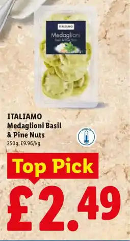 Lidl ITALIAMO Medaglioni Basil & Pine Nuts offer