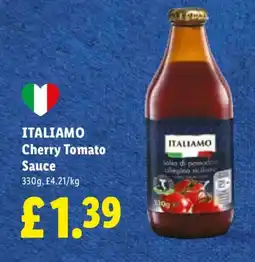 Lidl ITALIAMO Cherry Tomato Sauce offer