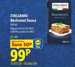 Lidl ITALIAMO Béchamel Sauce offer