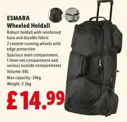 Lidl ESMARA Wheeled Holdall offer
