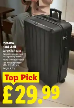 Lidl ESMARA Hard Shell Large Suitcase offer