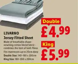 Lidl LIVARNO Jersey Fitted Sheet offer