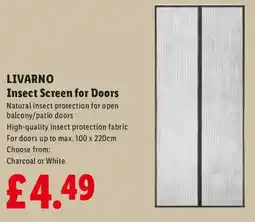Lidl LIVARNO Insect Screen for Doors offer