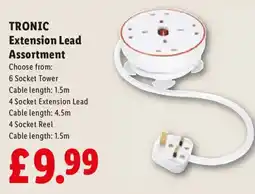 Lidl TRONIC Extension Lead Assortment offer