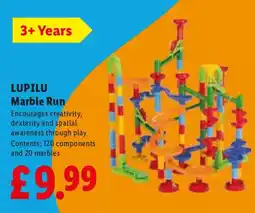 Lidl LUPILU Marble Run offer