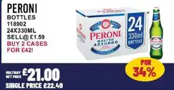 Bestway PERONI Bottles offer