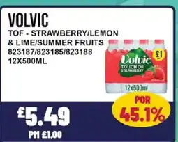 Bestway VOLVIC Tof - strawberry/lemon & lime/summer fruits offer