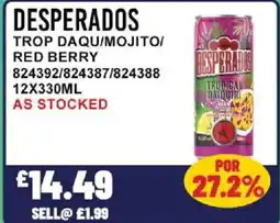 Bestway DESPERADOS Trop daqu/mojito/ red berry offer