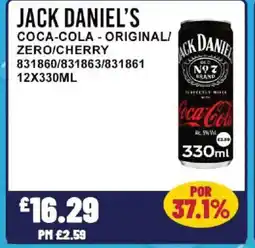 Bestway JACK DANIEL'S Coca-cola - original/ zero/cherry offer