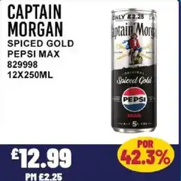 Bestway CAPTAIN MORGAN Spiced gold pepsi max offer
