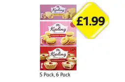 Londis Mr Kipling Mini Battenburgs, Viennese Whirls, Cherry Bakewells offer