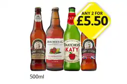 Londis Henry Westons Vintage, Irish Vintage, Rekorderlig, Thatchers Katy offer