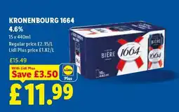 Lidl KRONENBOURG 1664 offer