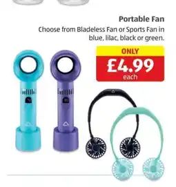 Aldi Portable Fan offer