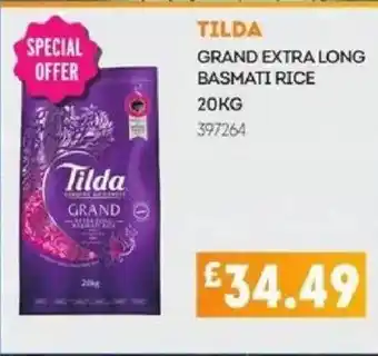 Tilda grand extra long basmati rice