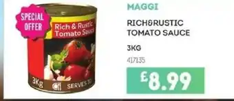 Bestway MAGGI Rich&rustic tomato sauce offer