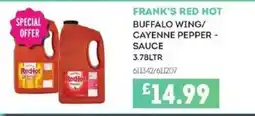 Bestway FRANK'S RED HOT Buffalo wing/ cayenne pepper- sauce offer