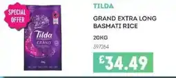 Bestway TILDA Grand extra long basmati rice offer