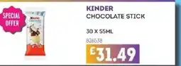 Bestway KINDER Chocolate stick offer