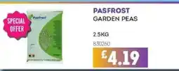 Bestway PASFROST Garden peas offer