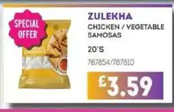 Bestway ZULEKHA Chicken/vegetable samosas offer