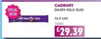 Bestway CADBURY Dairy milk duo offer