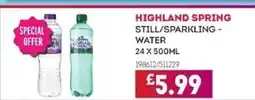 Bestway HIGHLAND SPRING Still/sparkling - water offer