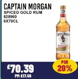 Bestway CAPTAIN MORGAN Spiced gold rum offer