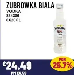 Bestway ZUBROWKA BIALA Vodka offer