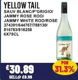 Bestway YELLOW TAIL Sauv blanc/p'grigio/ jammy rose roo/ jammy white roo/rose offer