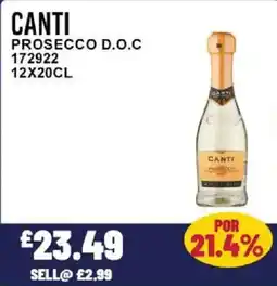 Bestway CANTI Prosecco d.o.c offer