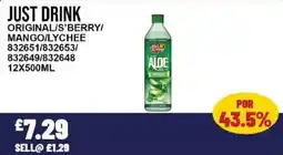 Bestway JUST DRINK Original/s'berry/ mango/lychee offer